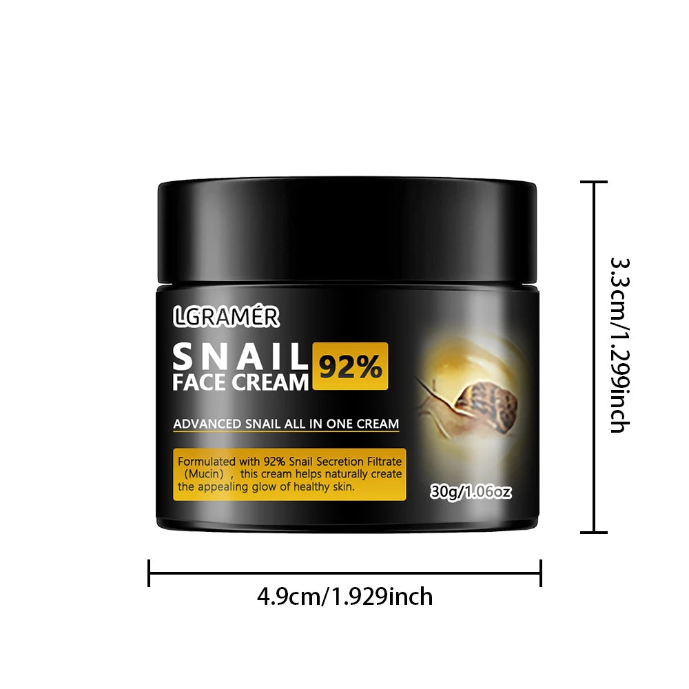 LGRAMER Cremă Facială cu Mucină de Melc & Colagen