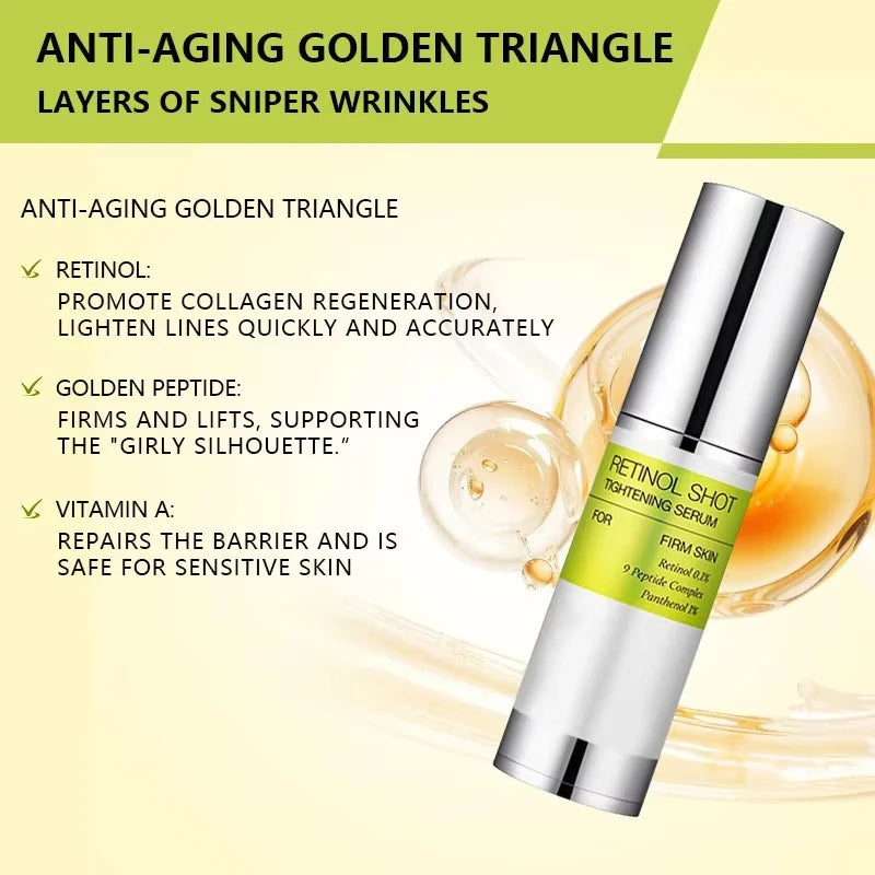 Korean Skincare Retinol Shot – Cremă Ochi Fermitate, Ser Retinol & Esență | Anti-Rid, Fermitate & Luminozitate | Feminin