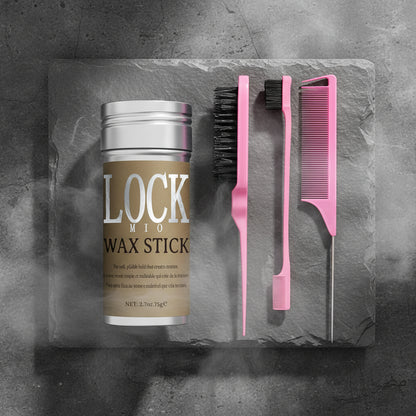 LOCKMIO Wax Stick 16g – Edge Control & Styling cu Ulei de Cocos | Fixare 24h | CPNP