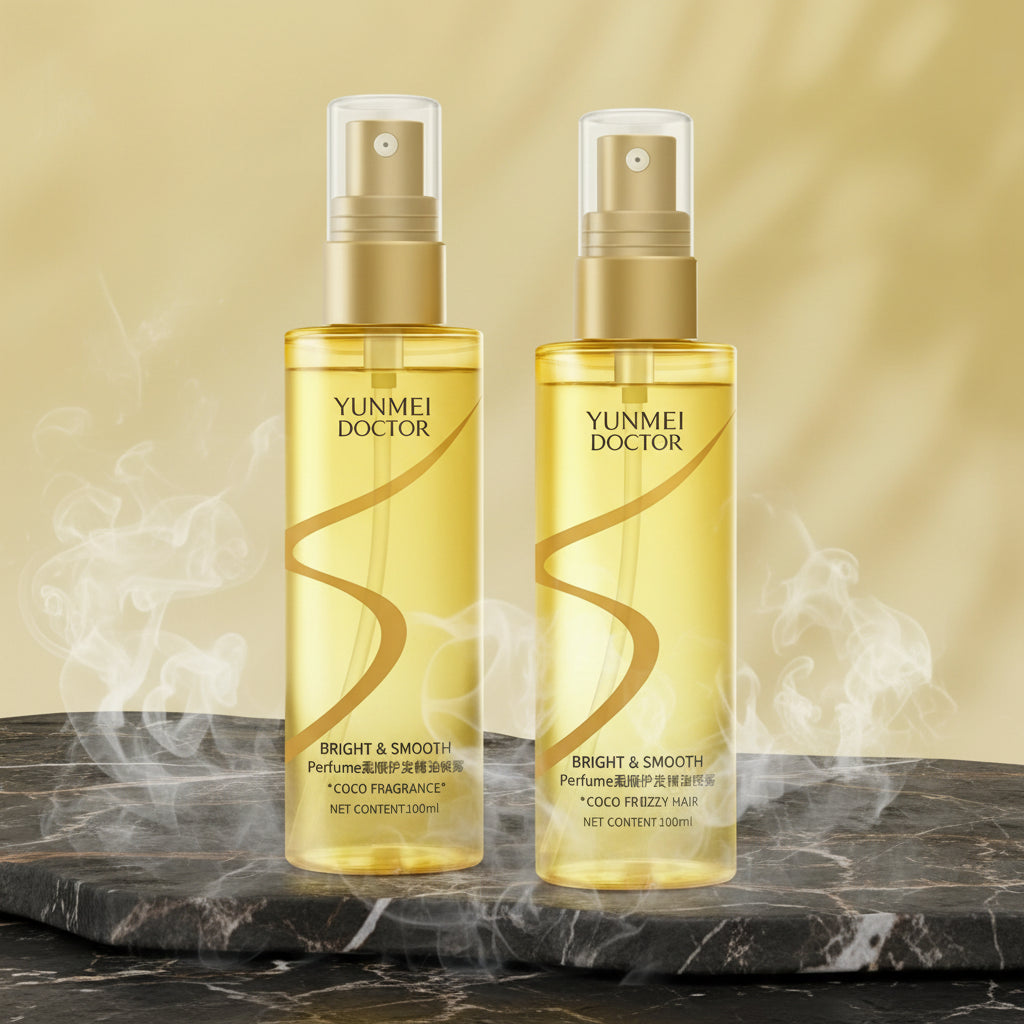Spray Ulei Păr Anti-Frizz Parfumat – Ușor, Non-Gras, pentru Păr Vopsit & Permanent | Lungă Durată