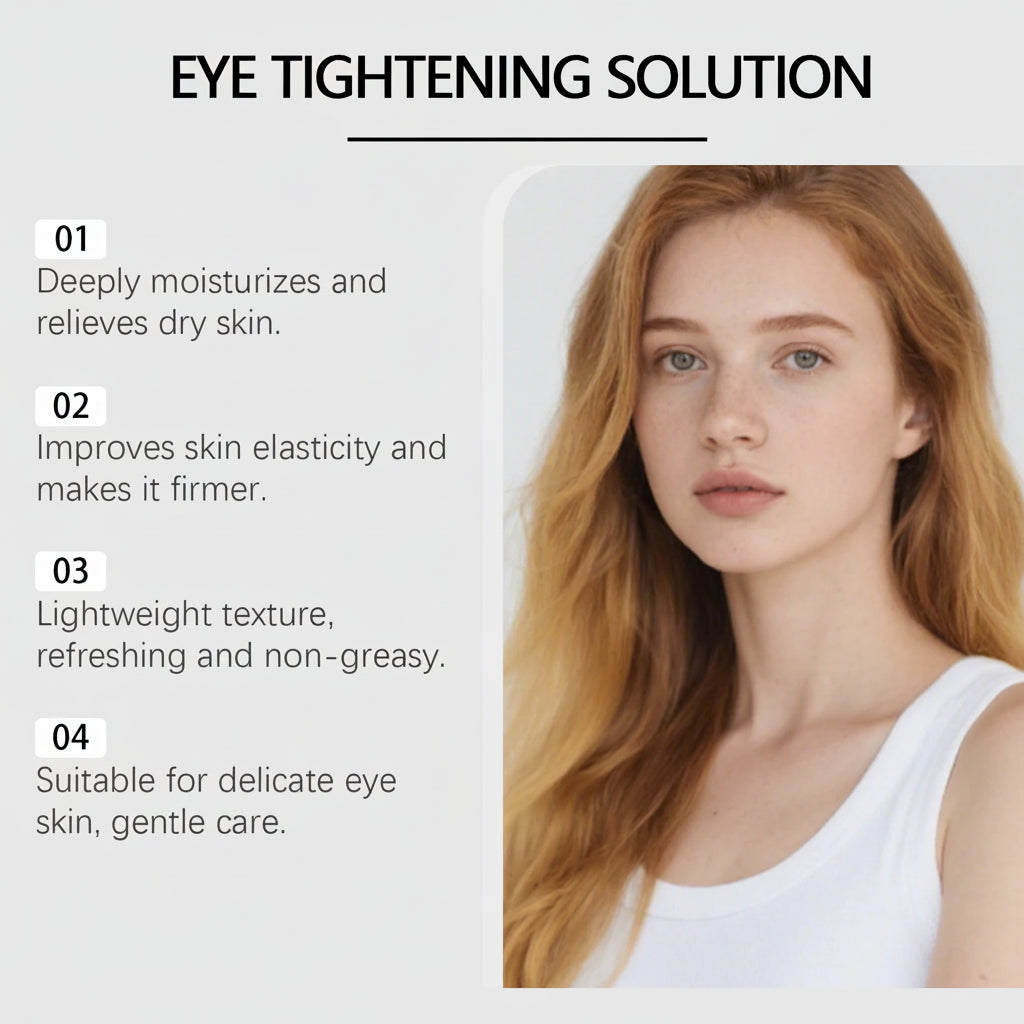 Hoygi Instant Eye Care Cream cu Pensula – Acid Hialuronic, Retinol, Colagen, Vitamina E | Anti-Rid, Puffiness & Cerculețe | Unisex