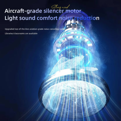 High-Speed Portable Turbo Fan – 100-Level Adjustable Mini Fan