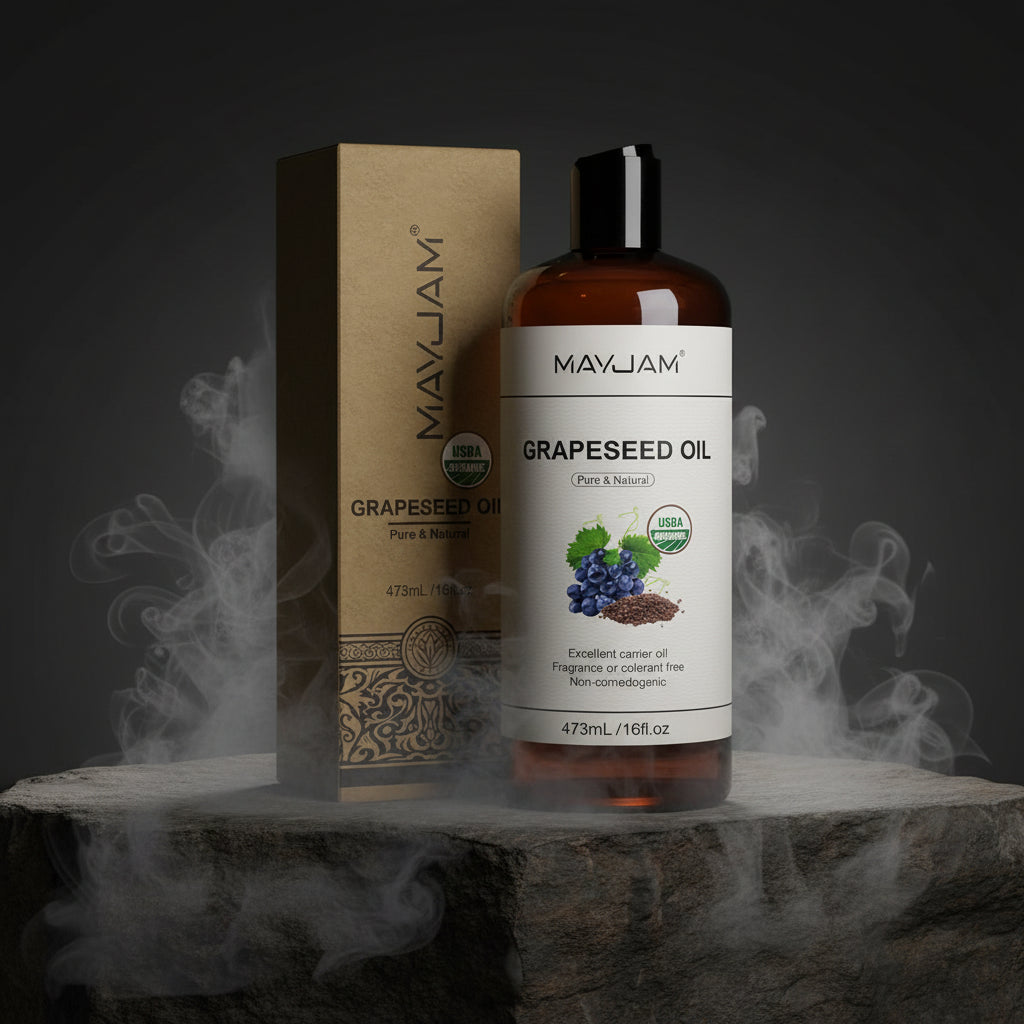 MAYJAM Ulei Vegetal Pur 473ml – Argan, Jojoba, Cocos, Migdale & Mai Mult | Ten, Păr & Corp