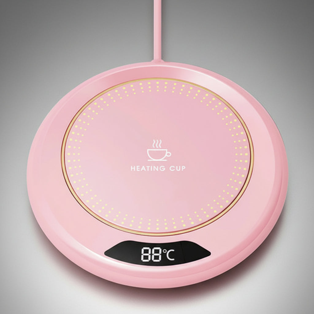 USB Coffee Cup Warmer – Smart Mug Heater with Temperature Display