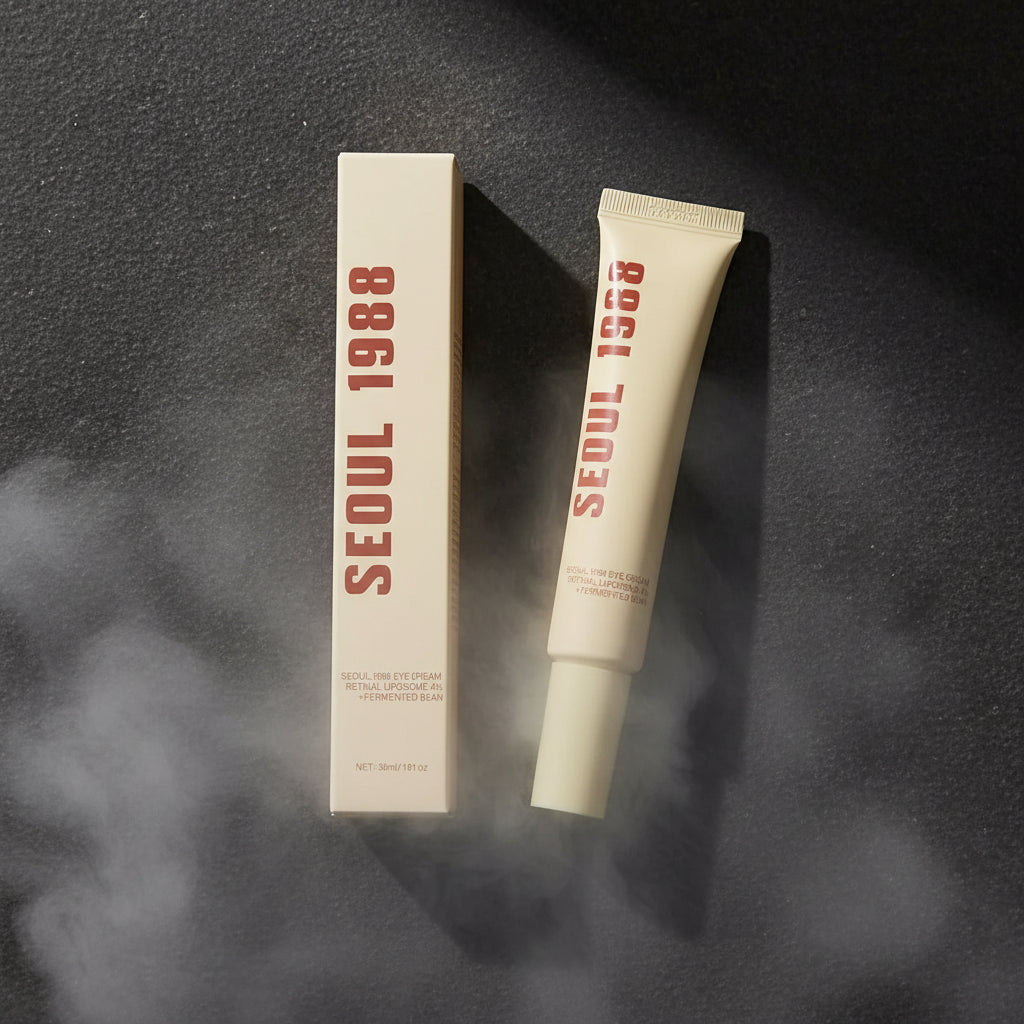 K-SECRET Seoul 1988 Skincare – Ser Ginseng, Retinol, Colagen & Esență Orez | Spumă Curățare, Protecție Solară & Demachiant | Feminin