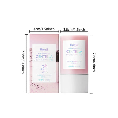 Hoygi Centella Asiatica Clay Stick Mask 27g – Mască Lut Calmare, Detoxifiere & Hidratare | Pori Minimizați | CPNP | Toate Tipurile de Ten