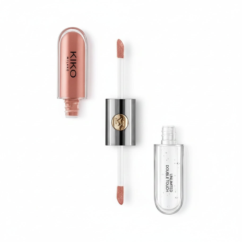 KIKO Ruj Dublu cu Oglindă & Lip Gloss Transparent