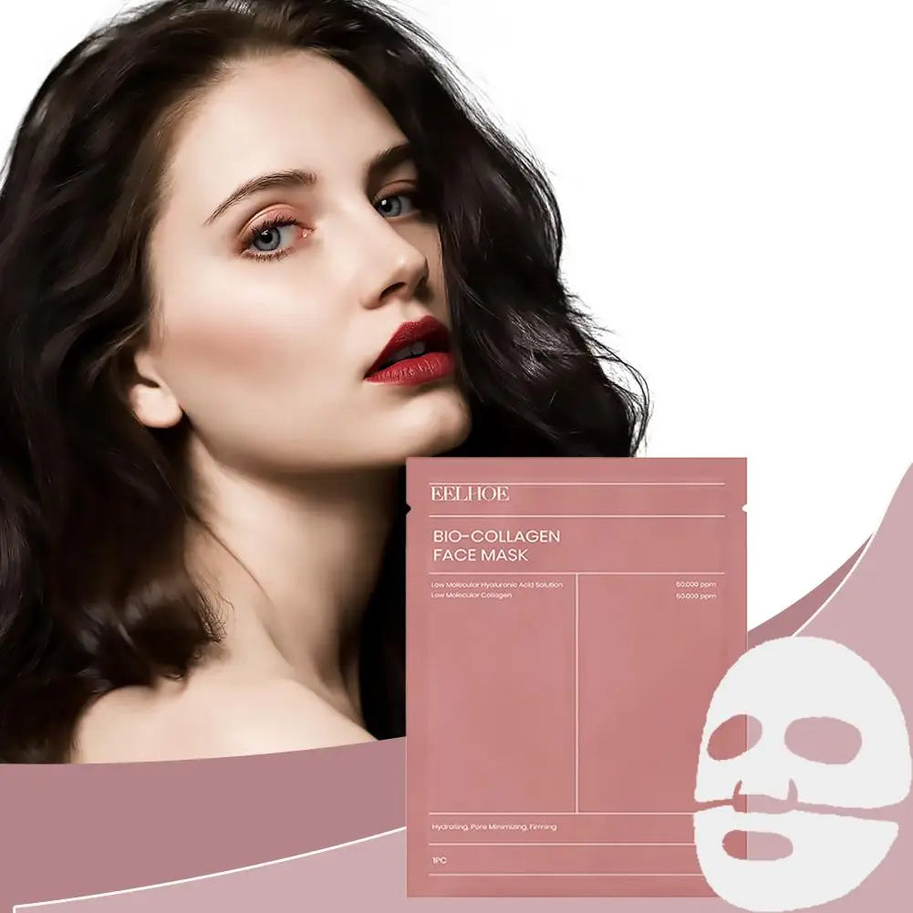 Eelhoe Bio Collagen Face Mask – Mască Overnight Hidratare Profundă, Îngustare Pori & Luminozitate | 1/5/10/12 BUC | Feminin