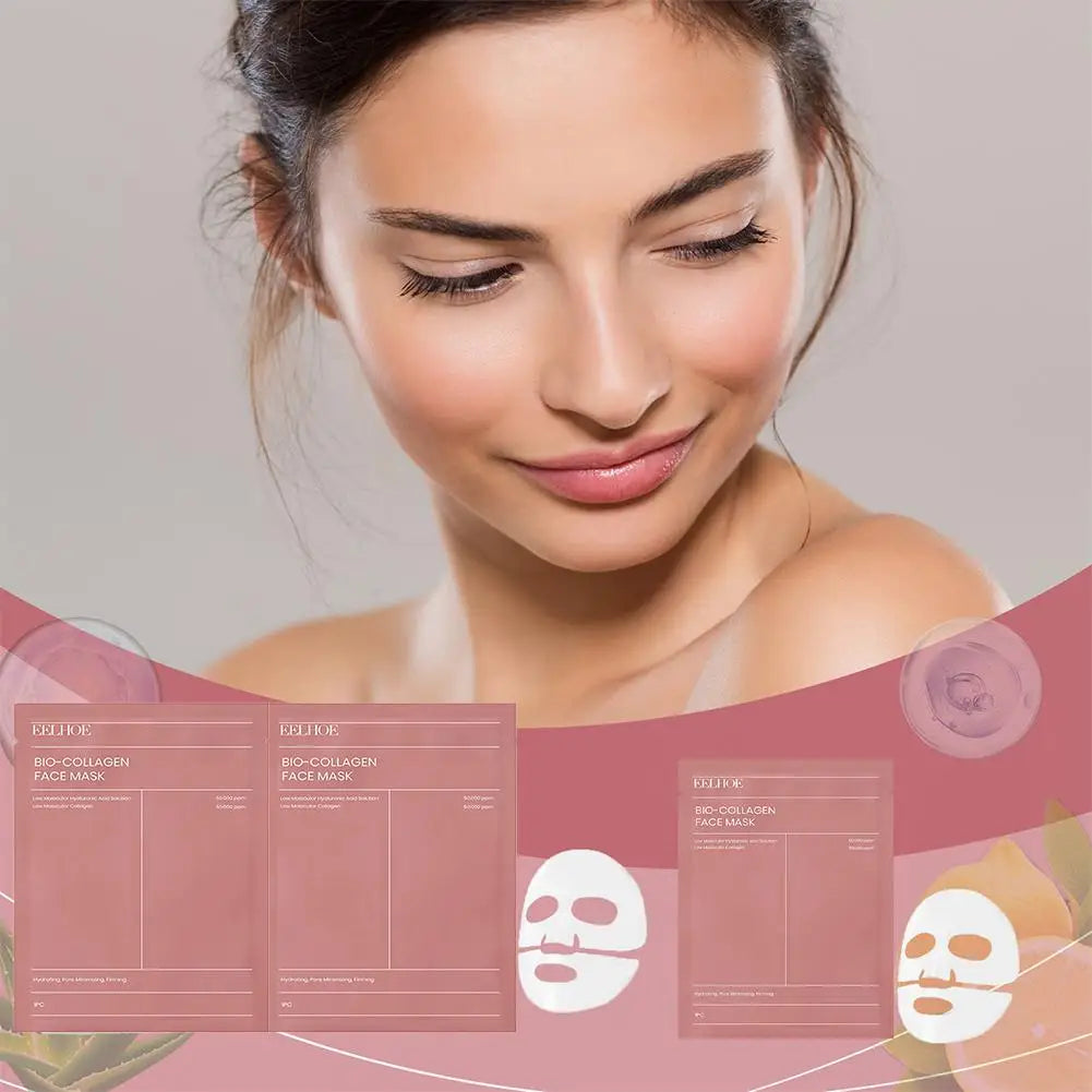 Eelhoe Bio Collagen Face Mask – Mască Overnight Hidratare Profundă, Îngustare Pori & Luminozitate | 1/5/10/12 BUC | Feminin