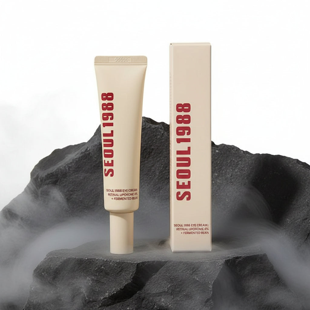 Seoul 1988 Skincare – Cremă Ochi Retinol, Esență Apă, Cremă Colagen, Esență Retinol & Cremă Orez | Korean Skincare | Feminin