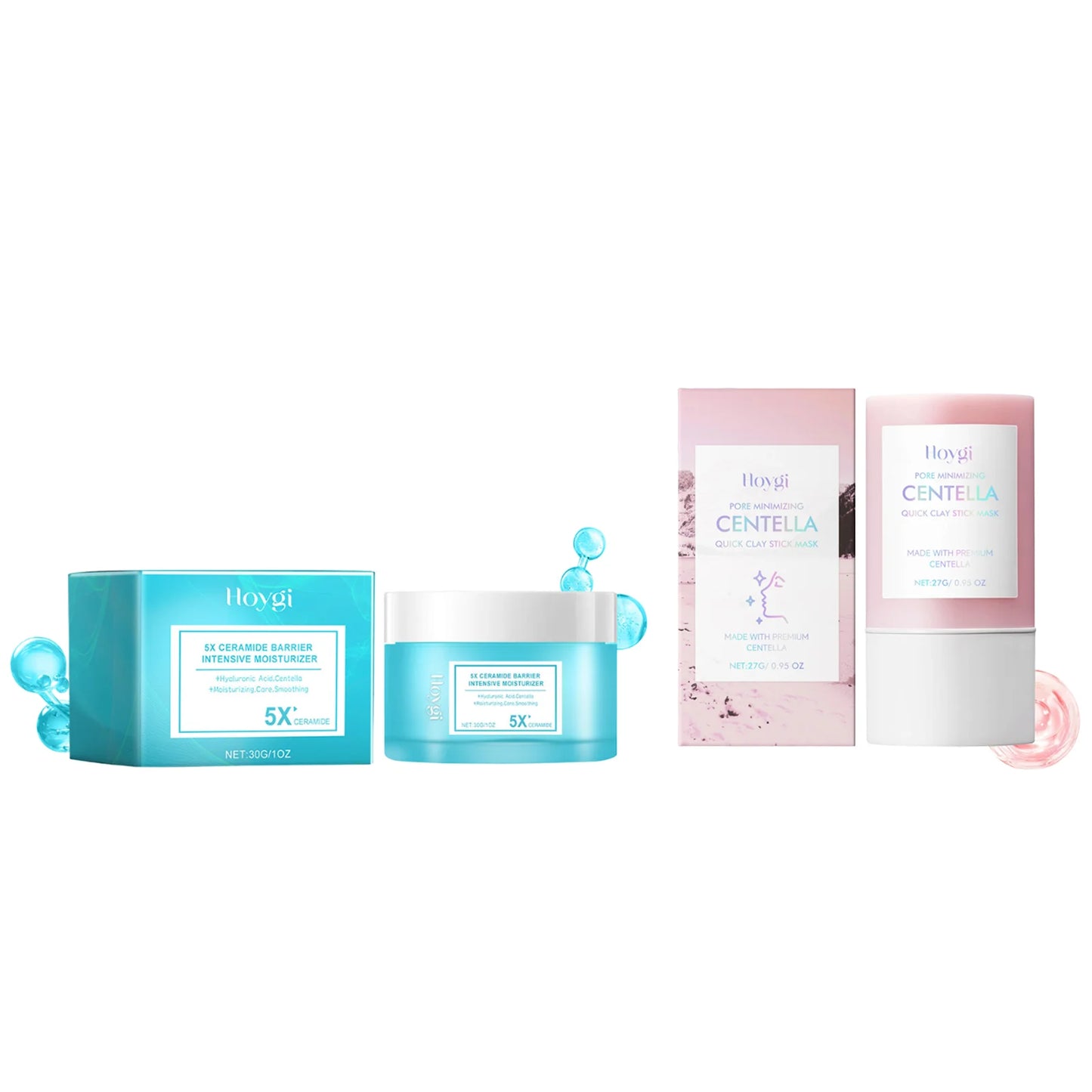 Hoygi Centella Asiatica Clay Stick Mask 27g – Mască Lut Calmare, Detoxifiere & Hidratare | Pori Minimizați | CPNP | Toate Tipurile de Ten