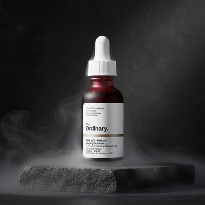 The Ordinary AHA 30% + BHA 2% Peeling Solution 30ml – Exfoliant Facial Puternic | Acid Glicolic, Lactic & Salicilic | Ten Neted & Luminos