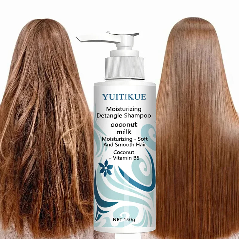 YUITIKUE Șampon cu Lapte de Cocos & Vitamina B5 – Hidratare, Descâlcire & Netezire | 150g