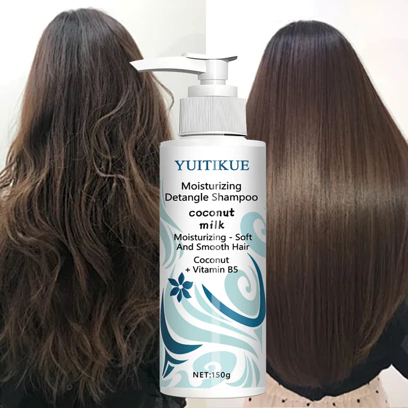 YUITIKUE Șampon cu Lapte de Cocos & Vitamina B5 – Hidratare, Descâlcire & Netezire | 150g
