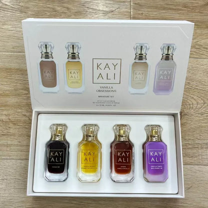KAYALI Set Cadou 4×10ml – Oudgasm Oud & Vanilla | 2 Seturi de Ales