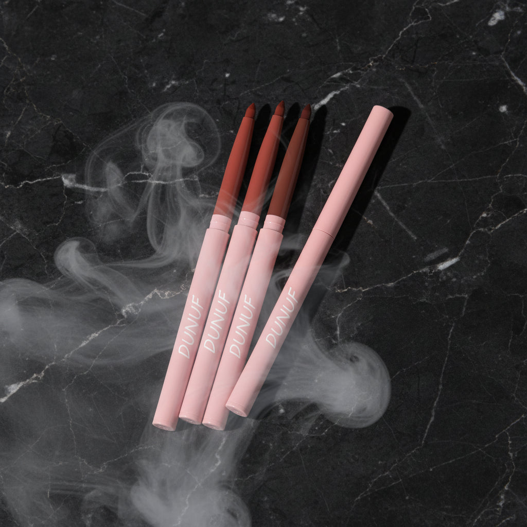 6pcs Lip Liner Pen Set Long-Lasting, Waterproof Sweatproof, Easy Coloring Non-fading Color Rendering Lip Gloss Set Beauty Makeup