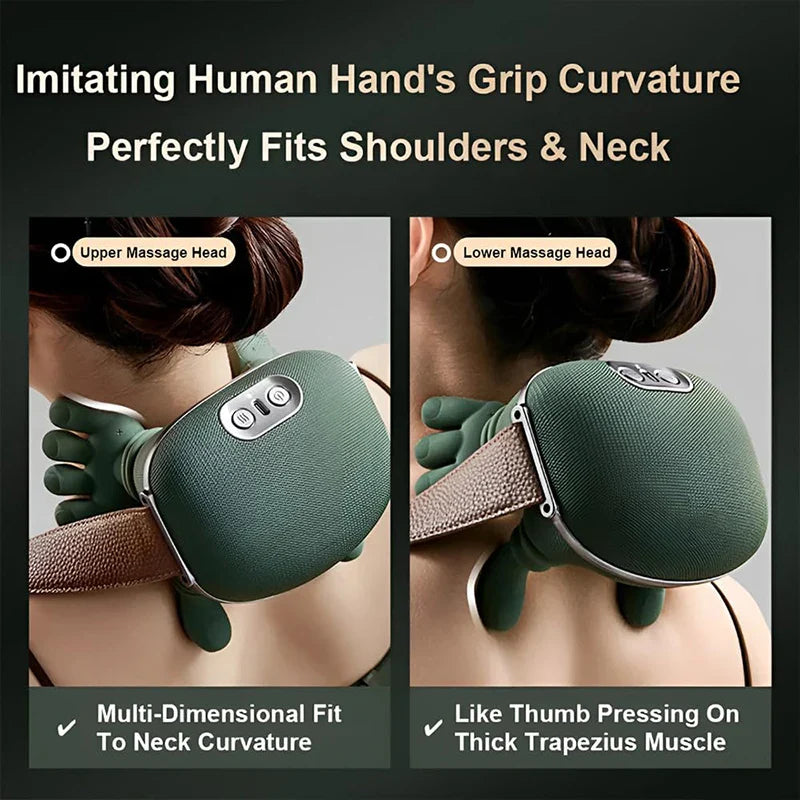 Bionic Neck and Shoulder Massager – 3 Mode Kneading Massage Shawl