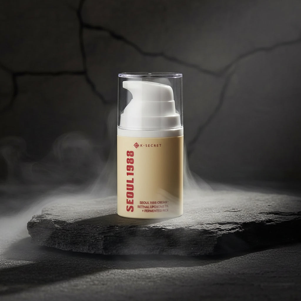 Seoul 1988 Skincare – Retinol Liposom, Niacinamidă, Mucină Melc, Orez & Lapte Demachiant | Korean Skincare | Feminin