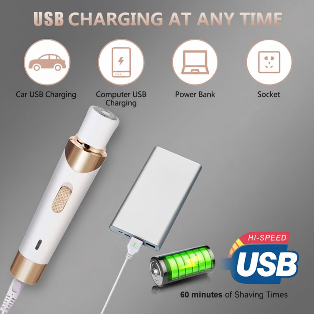 Women’s Electric Body Epilator – Bikini Trimmer & Facial Hair Remover