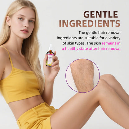 Ulei Inhibitor Creștere Păr 60ml – Jojoba, Migdale & Măceș | Piele Moale & Epilare Mai Rară