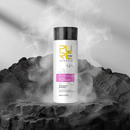 PURC Keratin Treatment Brazilian 100ml – Îndreaptă Părul Ondulat & Creț | Efect 3-4 Luni | 4 Concentrații