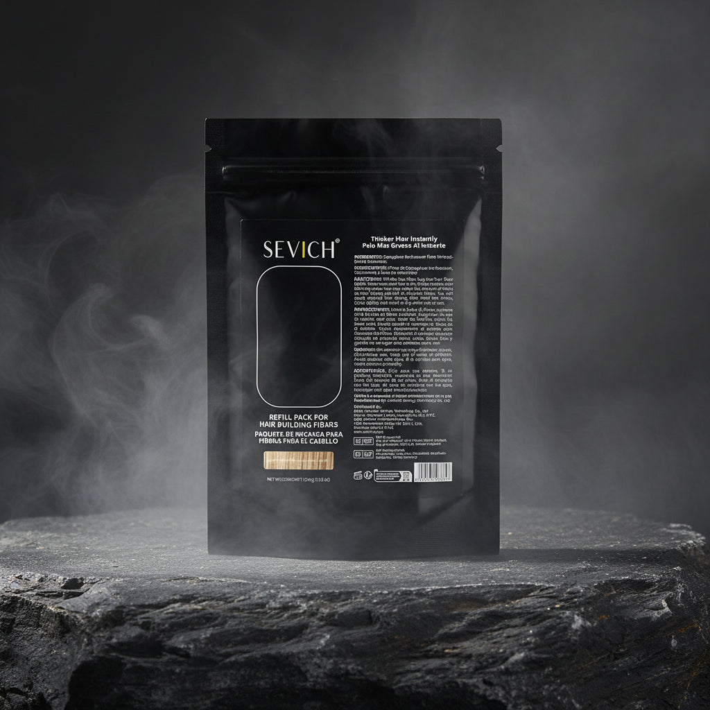 SEVICH Hair Building Fibers – Pudra Densificare Păr în 5 Secunde | 10 Nuanțe | 25g/100g | CPNP