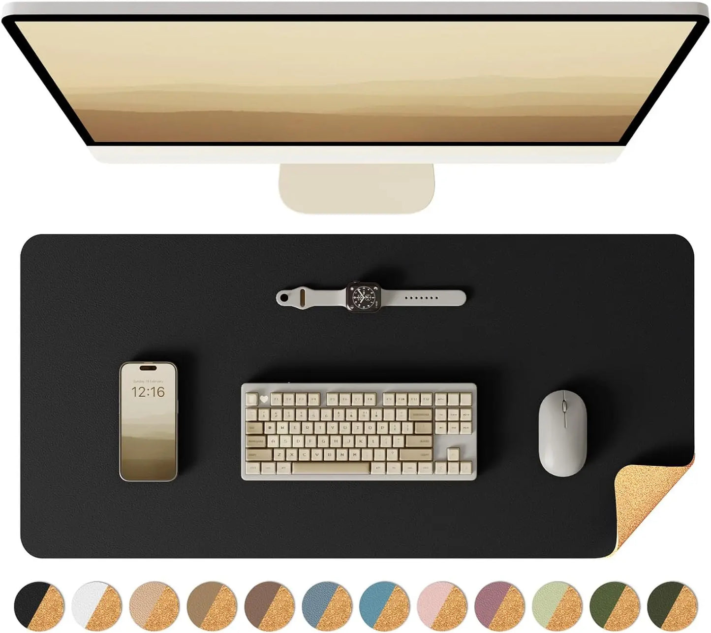 Large Waterproof Mouse Pad & Desk Blotter – Office & Gaming
