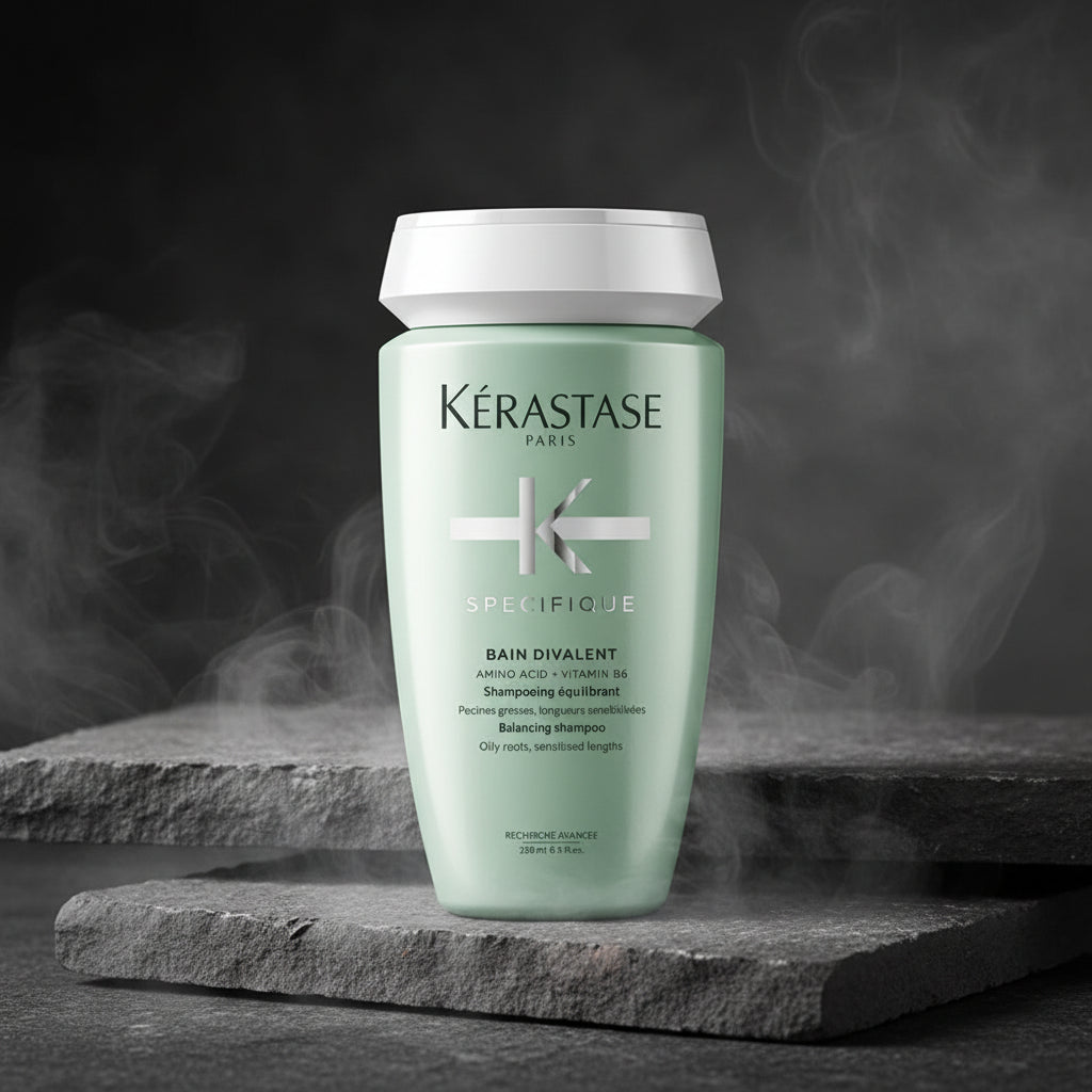 Kérastase Spécifique Bain Divalent Șampon Mini 80ml – Scalp Gras & Lungimi Uscate | Echilibru | Travel Size | Made in France | CPNP