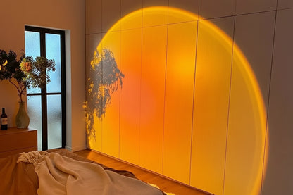 Sunset Projection Lamp – Rotatable LED Atmosphere Light for Bedroom & Living Room