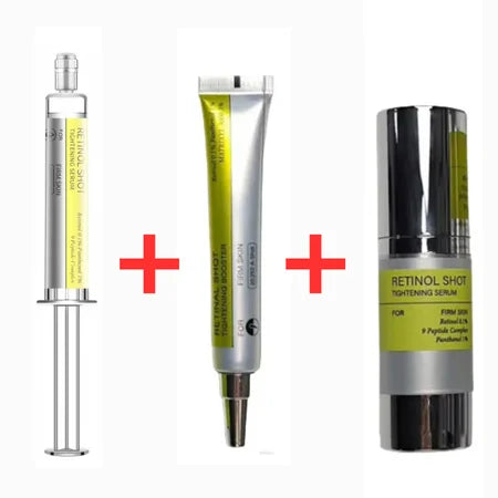 Korean Skincare Retinol Shot – Cremă Ochi Fermitate, Ser Retinol & Esență | Anti-Rid, Fermitate & Luminozitate | Feminin