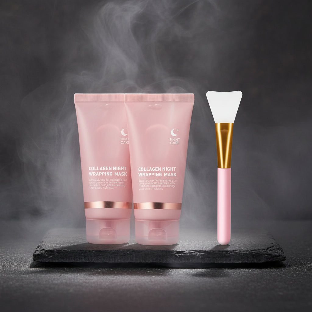 Mască Peel-Off Colagen Nocturnă cu Acid Hialuronic & Ceramide