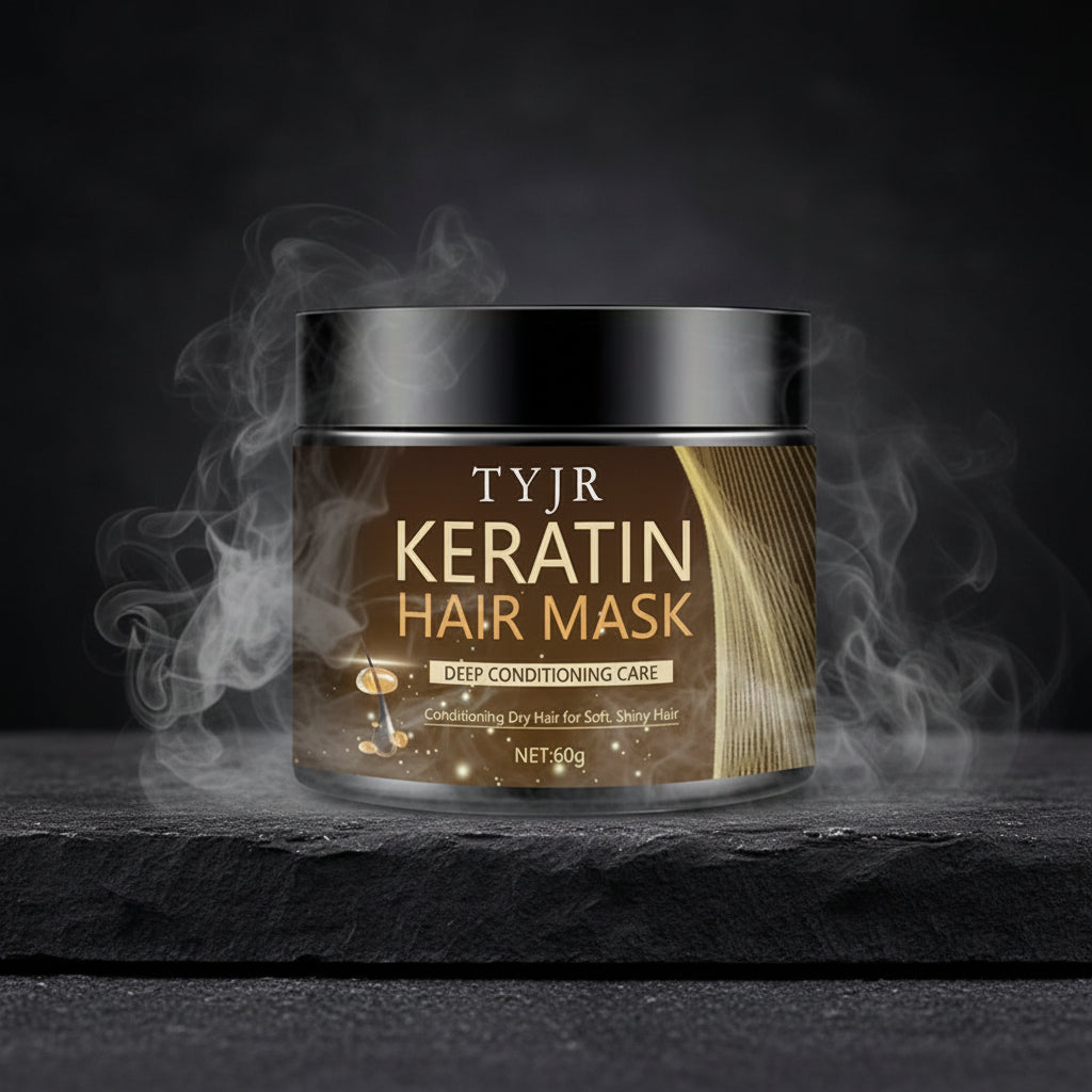 Keratin Magic Hair Mask cu Proteine din Lapte – Îndreaptă, Repară & Hidratează Părul | 60g/30g | CPNP