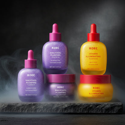 KOEC Bakuchiol Plumping Capsule Cream – Fermitate, Hidratare & Lumină | Alternativa Naturală la Retinol