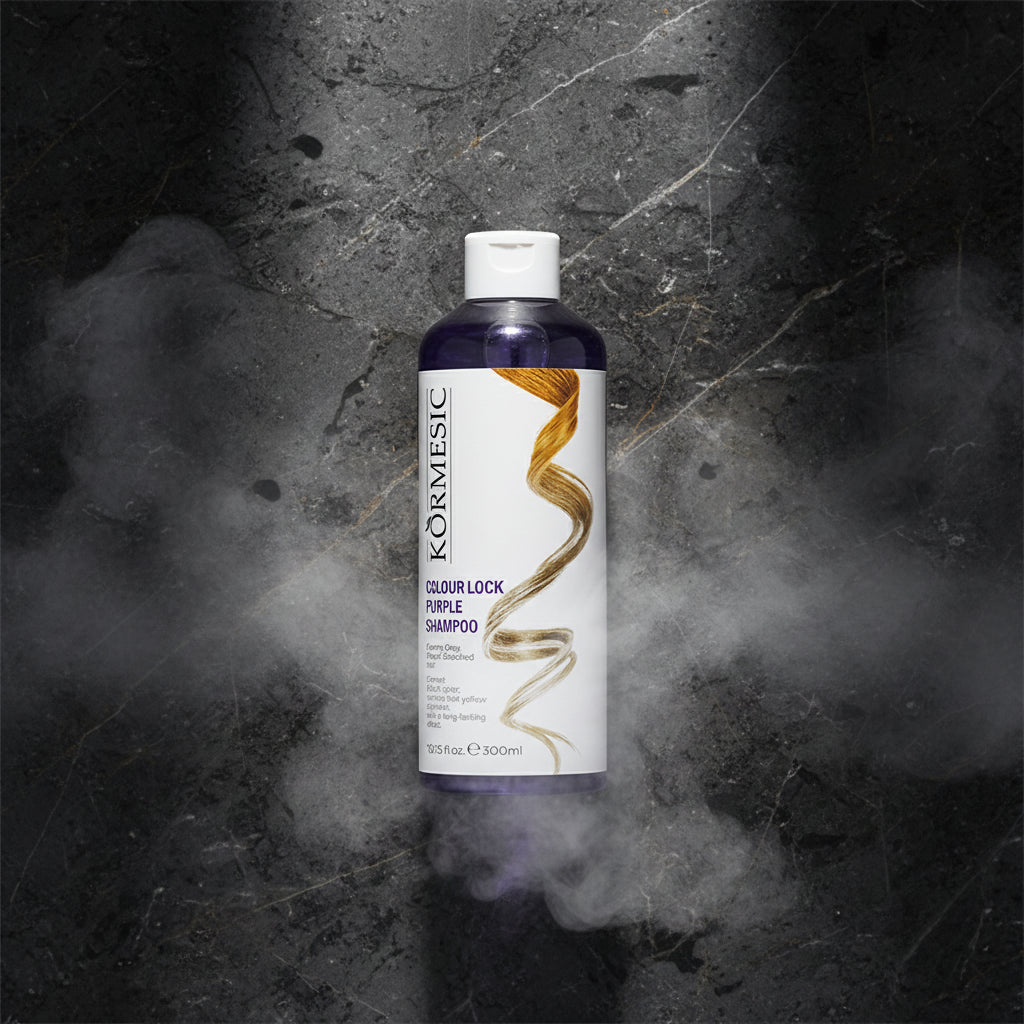 Purple Shampoo 300ml – Șampon Violet Fixare Culoare | Elimină Tonuri Galbene | Păr Vopsit, Decolorat & Grizonat | CPNP