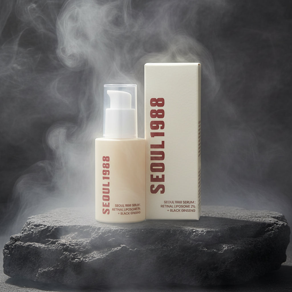 Seoul 1988 Skincare – Cremă Ochi Retinol, Esență Apă, Cremă Colagen, Esență Retinol & Cremă Orez | Korean Skincare | Feminin