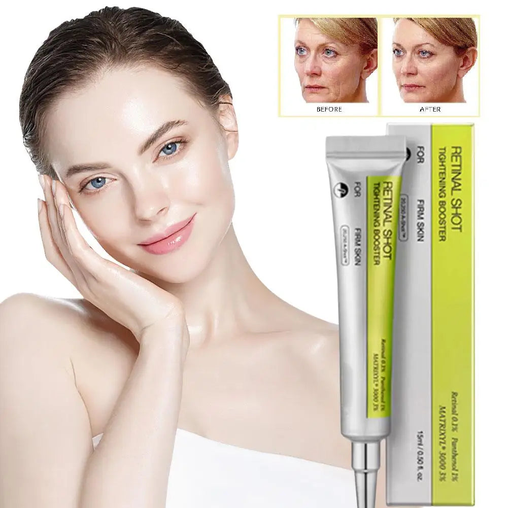 Korean Skincare Retinol Shot – Cremă Ochi Fermitate, Ser Retinol & Esență | Anti-Rid, Fermitate & Luminozitate | Feminin