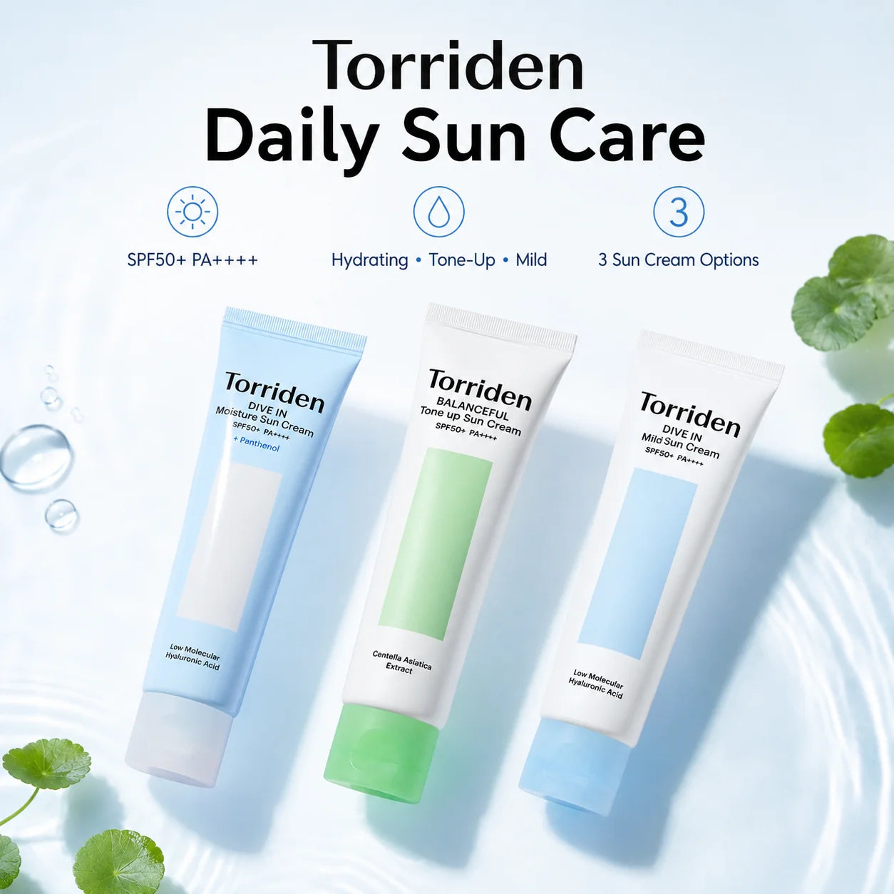 Torriden Protecție Solară Facială SPF 50+ PA++++