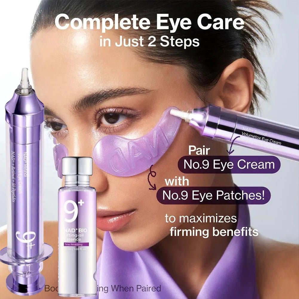 NO.9 NAD+ PDRN Cremă Contur Ochi & Esență Facială