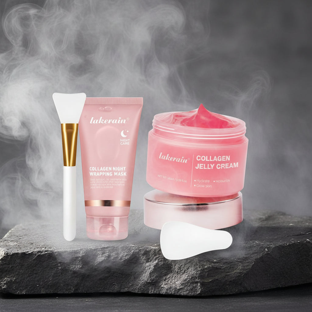 Mască Peel-Off Colagen Nocturnă cu Acid Hialuronic & Ceramide
