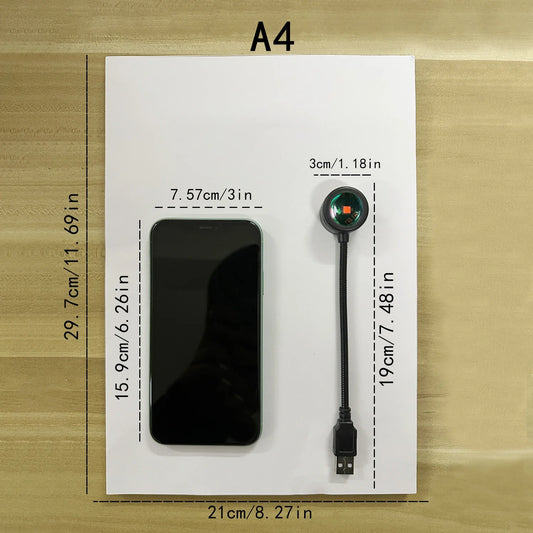 Sunset Projection Lamp – Rotatable LED Atmosphere Light for Bedroom & Living Room