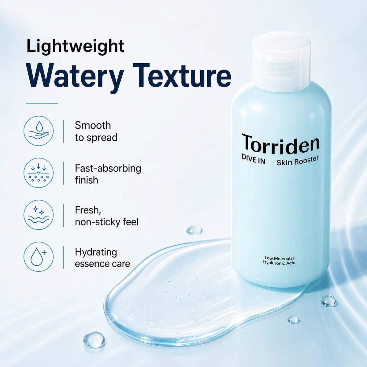 Torriden DIVE-IN Skin Booster cu Acid Hialuronic Low Molecular