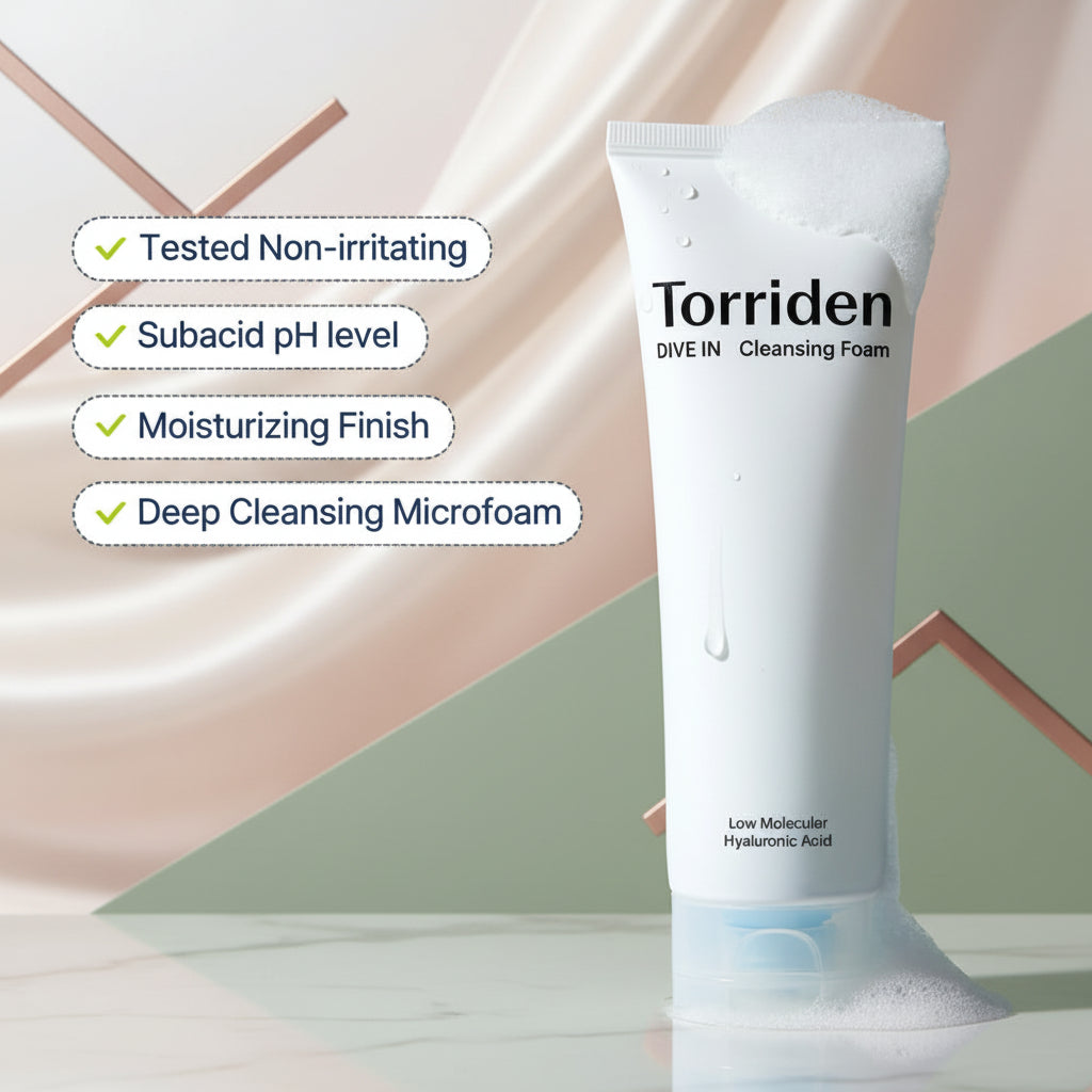 Torriden Dive-In Hyaluronic Acid Cleansing Foam – Gentle & Hydrating Wash