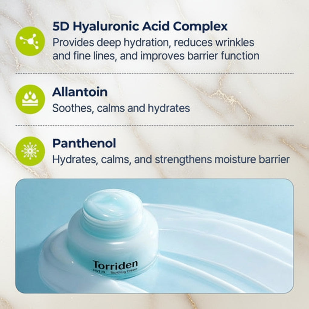 Torriden Dive-In Hyaluronic Acid Soothing Cream – Deep Hydration & Repair