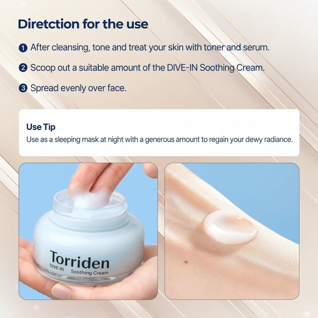 Torriden Dive-In Hyaluronic Acid Soothing Cream – Deep Hydration & Repair