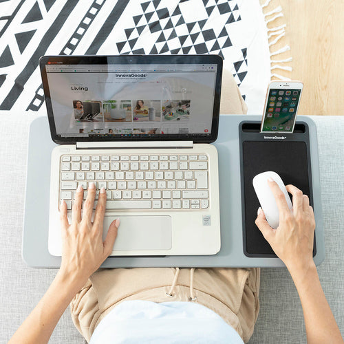 Portable Laptop Desk with XL Cushion – Innovagoods Comfort Lap Desk