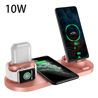 6-in-1 Wireless Charging Dock – Fast Charger for iPhone, Apple Watch & AirPods