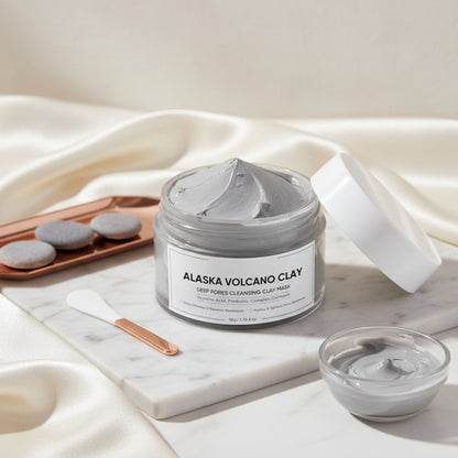 Face Cleansing Mud Mask Deep Cleansing Volcanic Mud Mask for Face Skincare Natural Dead Sea Mud Mask Smearing Volcanic Mud