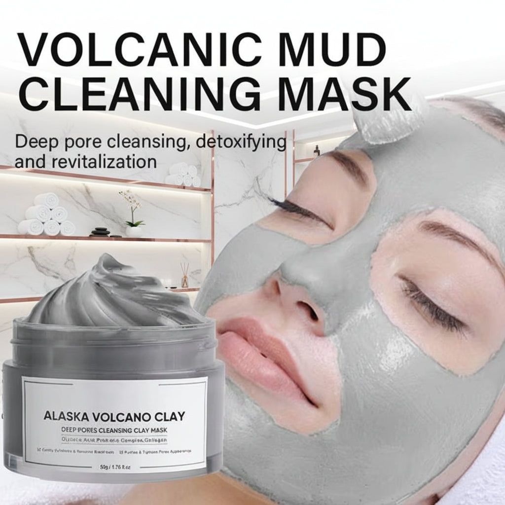 Face Cleansing Mud Mask Deep Cleansing Volcanic Mud Mask for Face Skincare Natural Dead Sea Mud Mask Smearing Volcanic Mud
