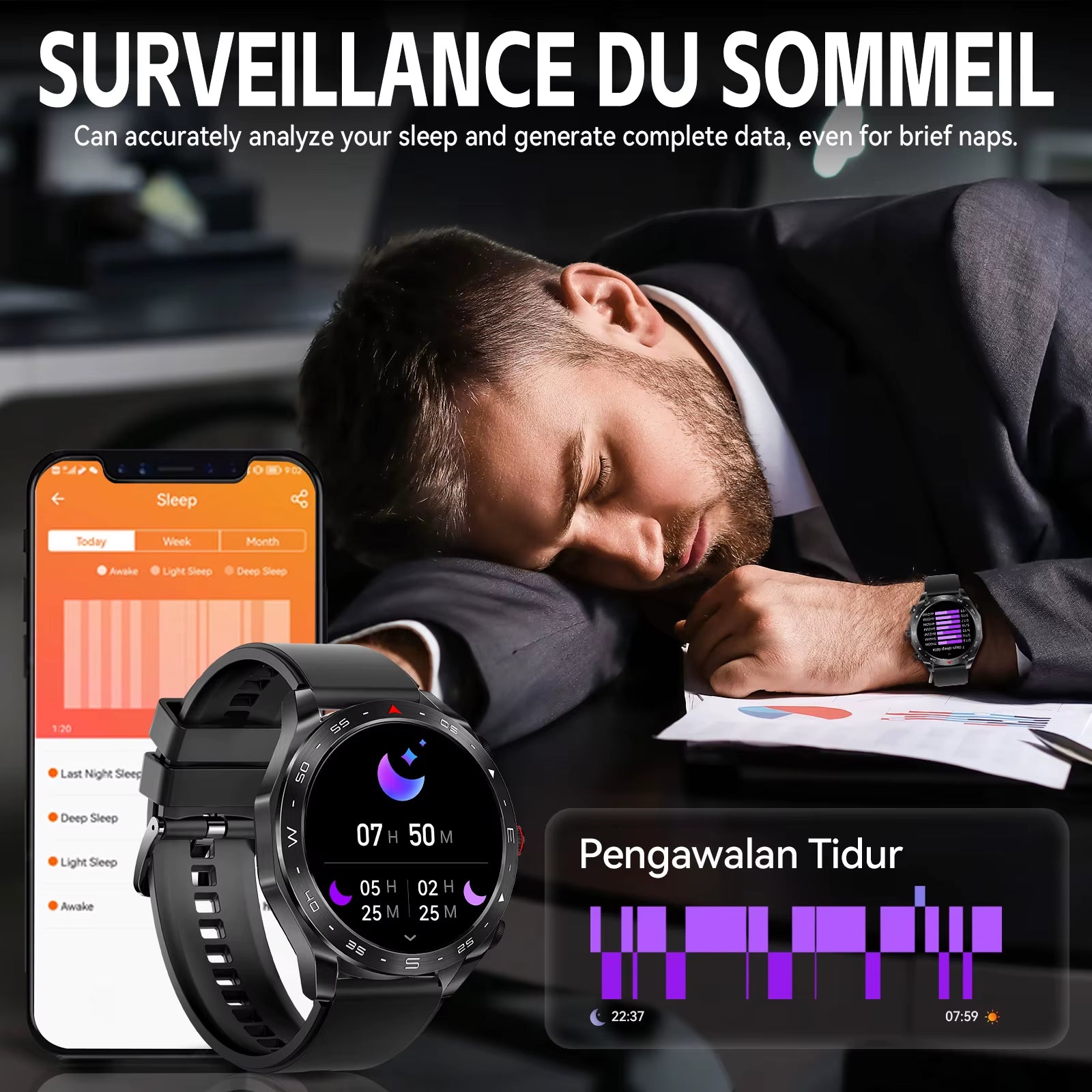 New Smart Watches for Men with Earbuds inside with 100+ Sport Modes and Sport Records Waterproof with Iphone and Android