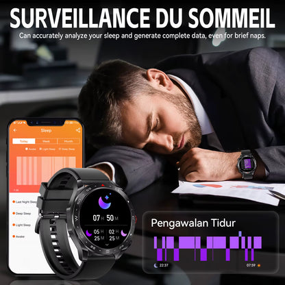 New Smart Watches for Men with Earbuds inside with 100+ Sport Modes and Sport Records Waterproof with Iphone and Android